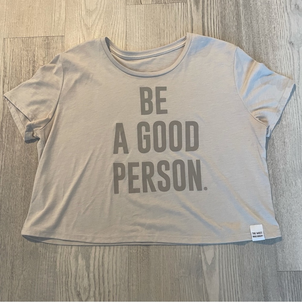 Be A Good Person Cropped Tee
